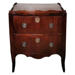 Antique Commode in Original Neoclassical Style with Bronze Decorations