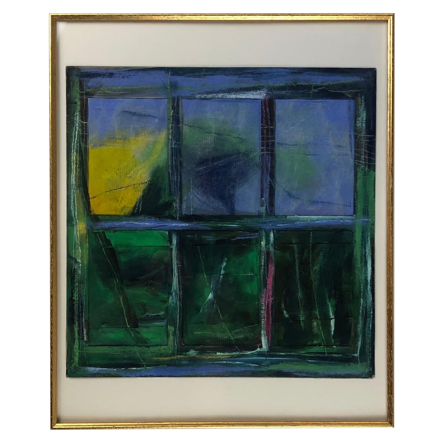 Original Abstract Composition by C. Azuelos, Imaginary Window