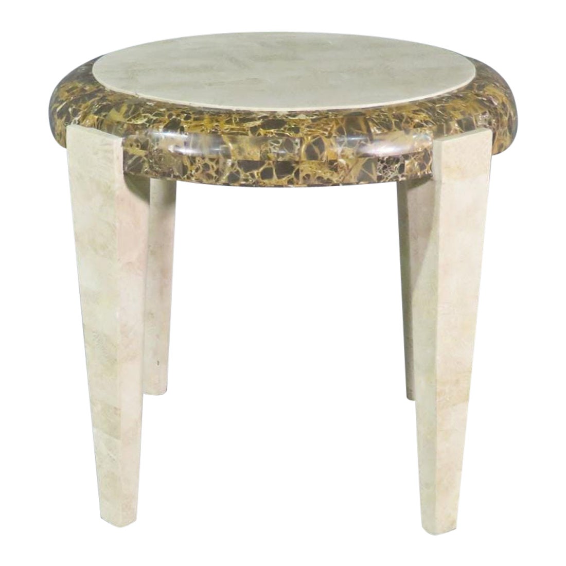 Tessellated Side Table in the Style of Enrique Garcel For Sale