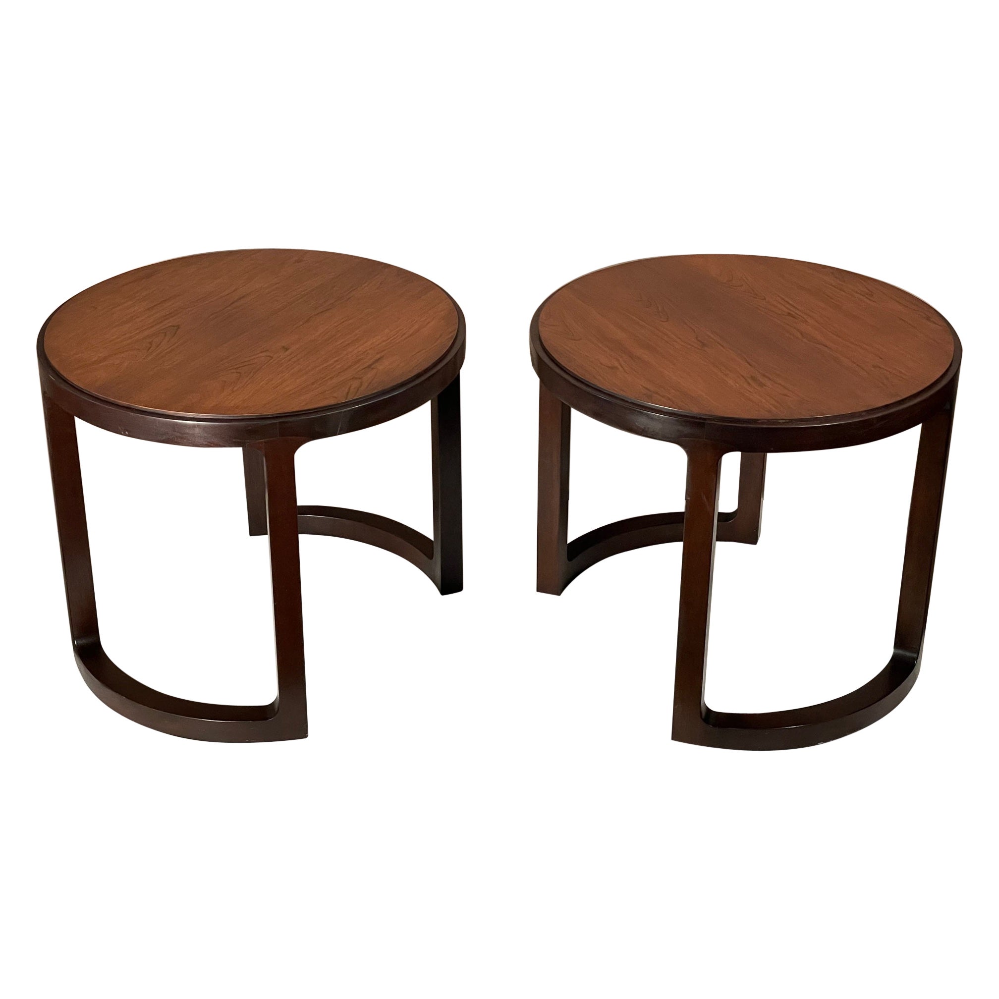 Pair of Unusual Side Tables by Dunbar For Sale