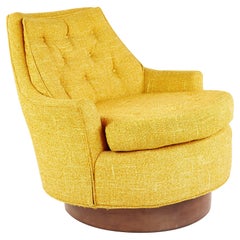 Adrian Pearsall Style Mid Century Swivel Lounge Chair
