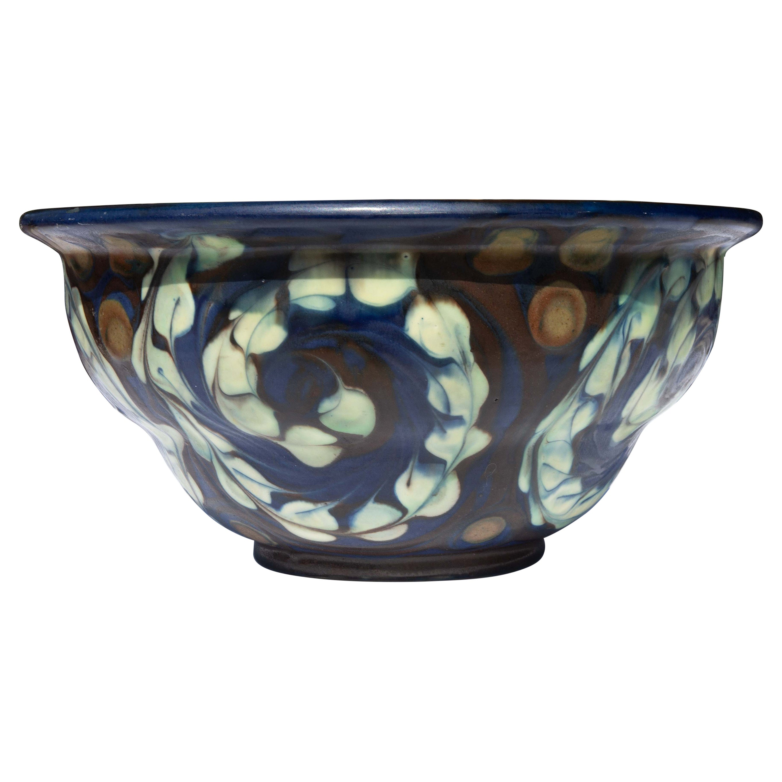 Art Pottery Bowl by Herman Kähler, Denmark, Circa 1930's