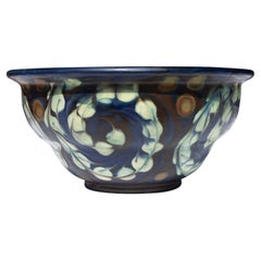 Retro Art Pottery Bowl by Herman Kähler, Denmark, Circa 1930's