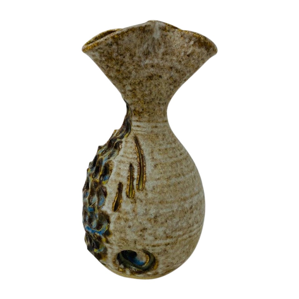 Keramik-Ikebana-Fisch-Keramikstück von Dun Caoin aus der Mitte des Jahrhunderts