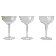 Vintage Barware Cocktail, Martini or Champagne Coupe Glasses by Kosta, Set of 3