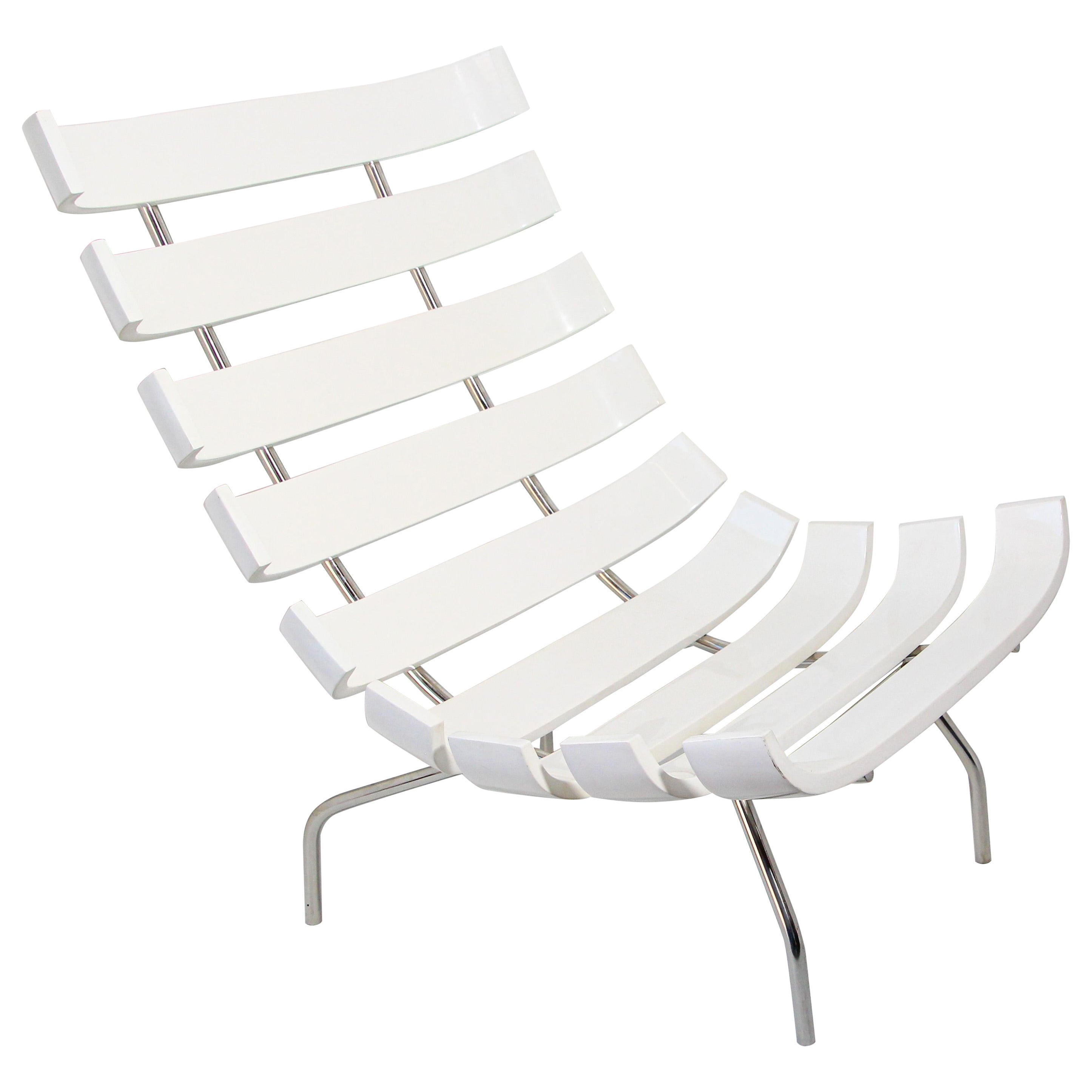 Costela Style Lounge White Chair after Martin Eisler Carlo Hauner
