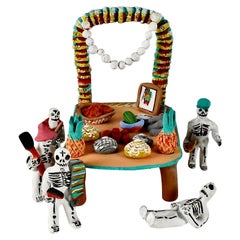 Retro Mexican Day of the Dead Ceramic Collection