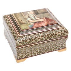 Retro Middle Eastern Micro Mosaic Handcrafted Box