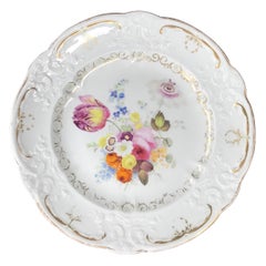 Swansea Plate, Scroll Moulded with Flower Group, c. 1816