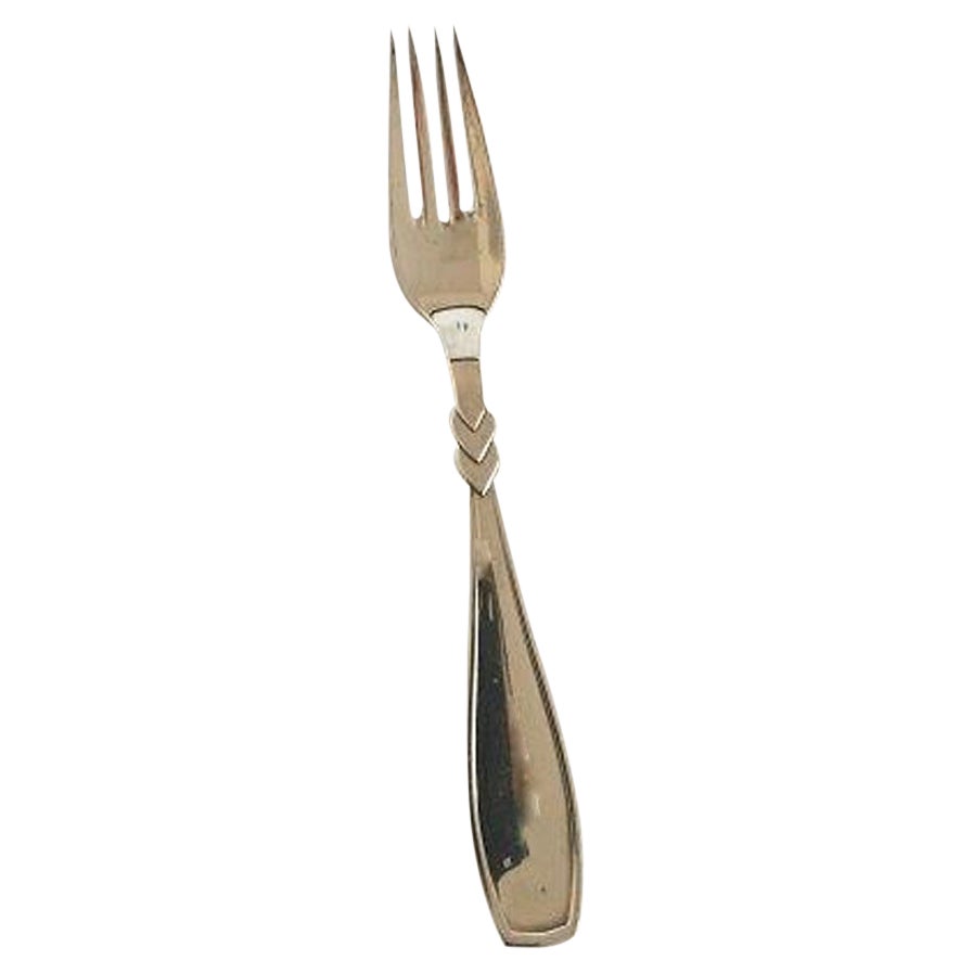 "Rex" Dinner Fork in Silver W & S Sorensen For Sale