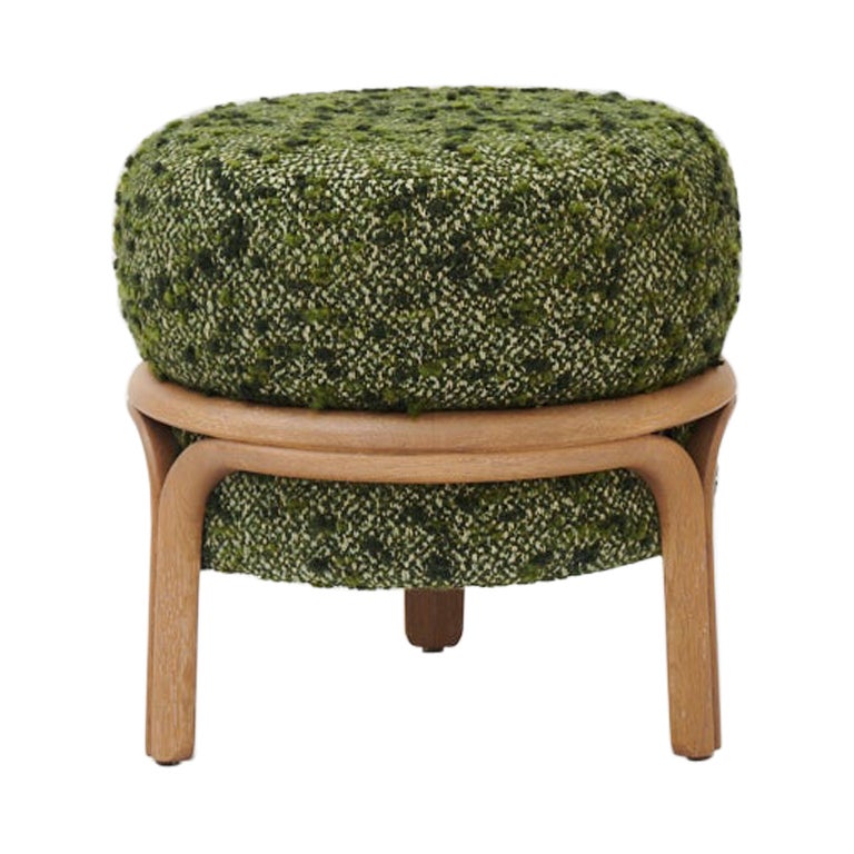 Jelly Stool in Green Fabric by Objective Collection OBJ+ For Sale