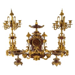 Marble and Gilt Bronze Mantelpiece