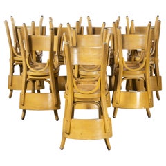 Vintage 1950's French Baumann Blonde Beech Bentwood Dining Chairs, Various Qty Available