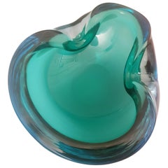 Vitange Murano Glass Sommerso Caviar Bowl, Archimede Seguso