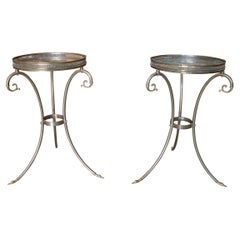 Pair of 19th Century French Bronze Gueridon Tables