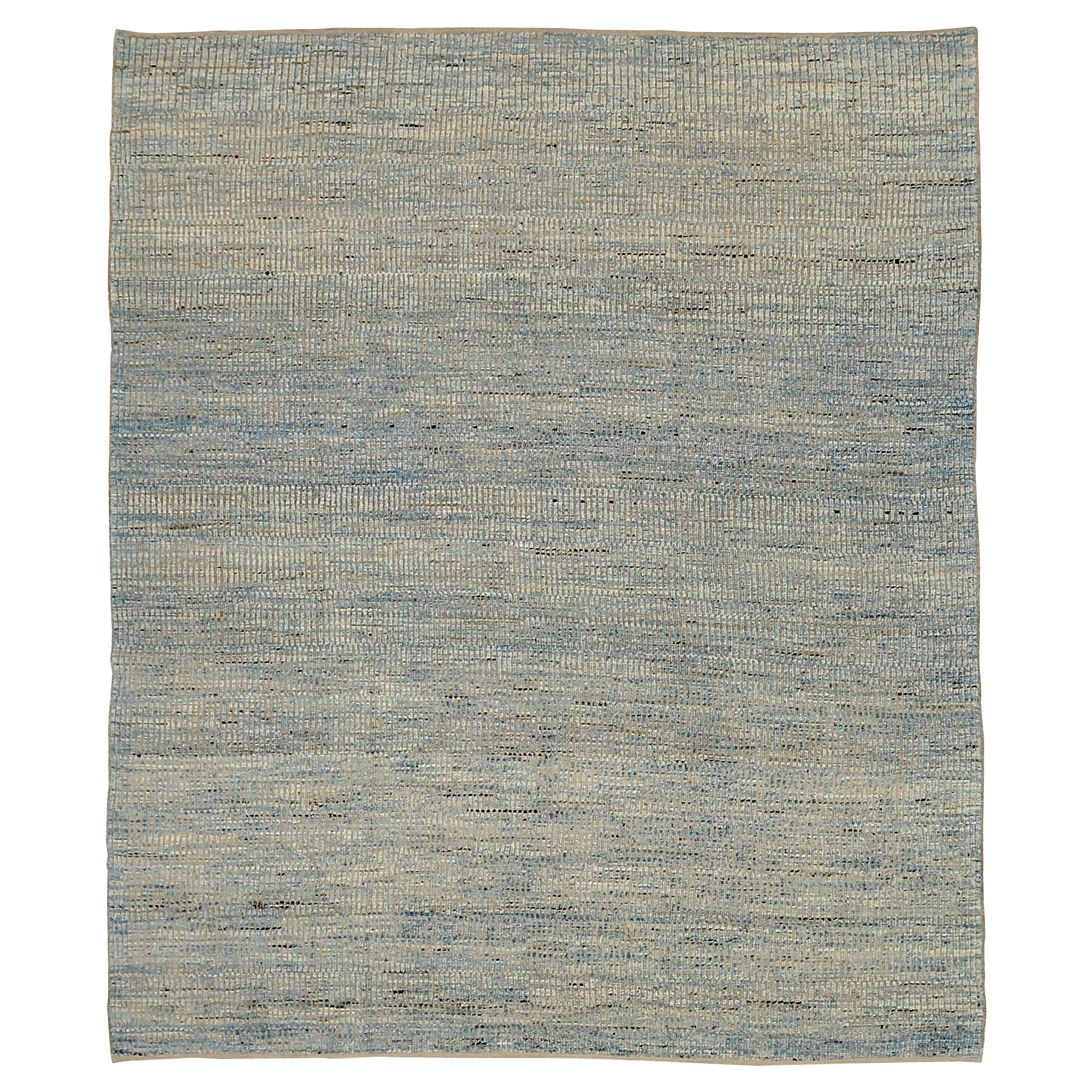 Nazmiyal Collection Ivory Textured Modern Distressed Rug 9 ft 2 in x 11 ...