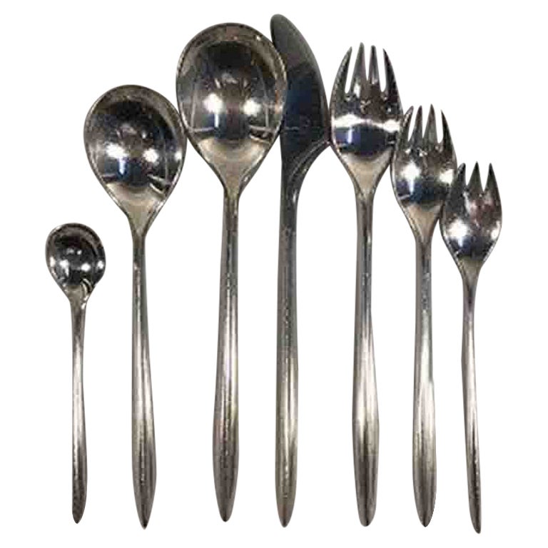 Cohr Trinita Sterling Silver Set for 6 People '42 pcs' For Sale