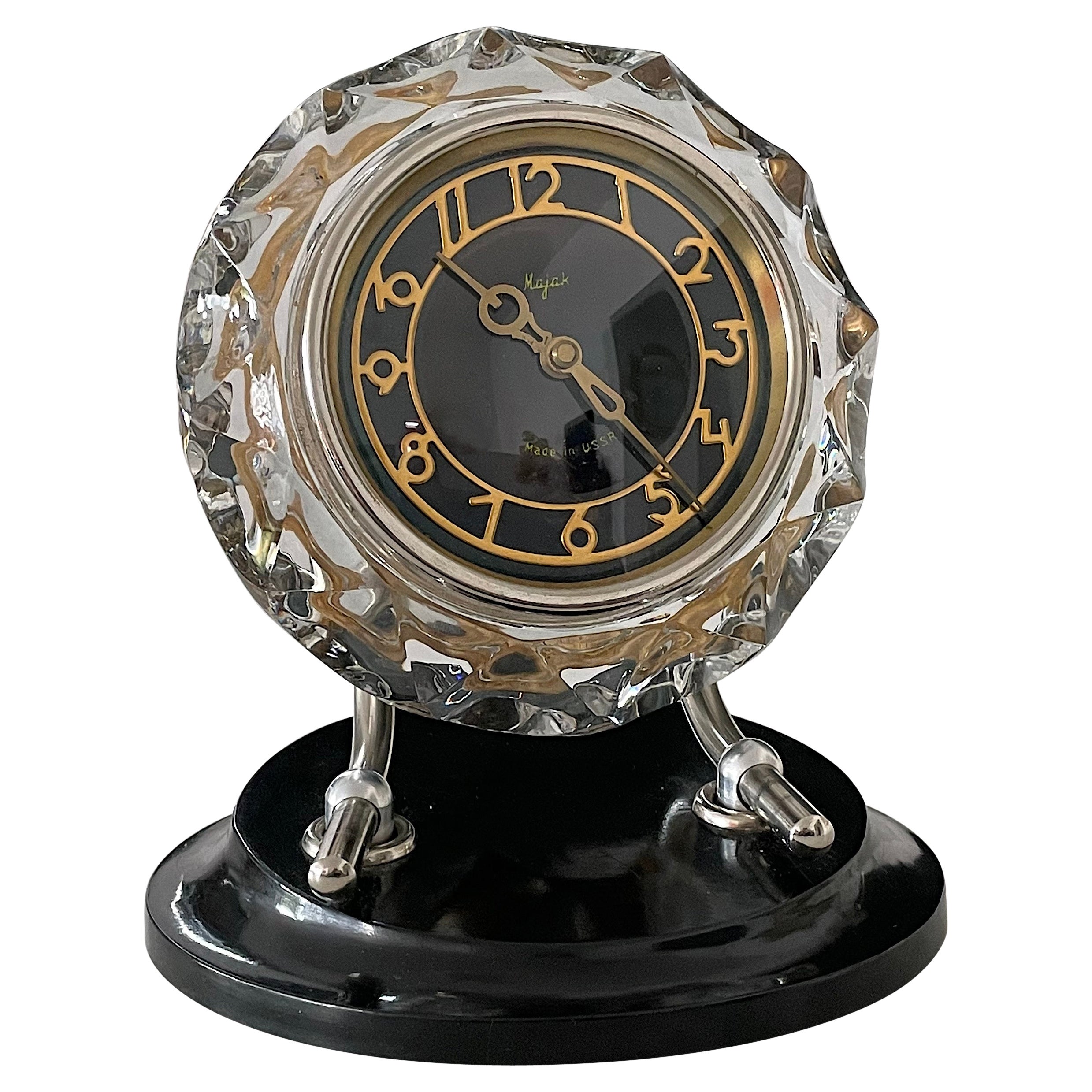Russian Art Deco Style Mayak Clock