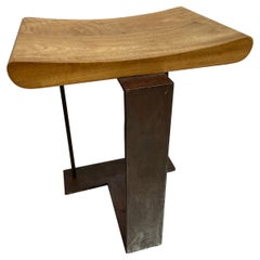 Antique Pierre Chareau, SN3 Stool Called “T”, 1927