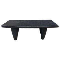 Table basse ou banc en bois Senufo Iroko noir