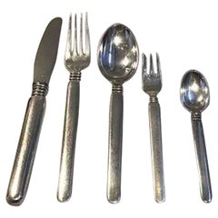 Windsor Silver Flatware Set from Horsens Silver for 6 Person 30 Pc