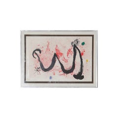 Collectable Vintage Joan Miro “La Danse de Feu” Offset Lithograph