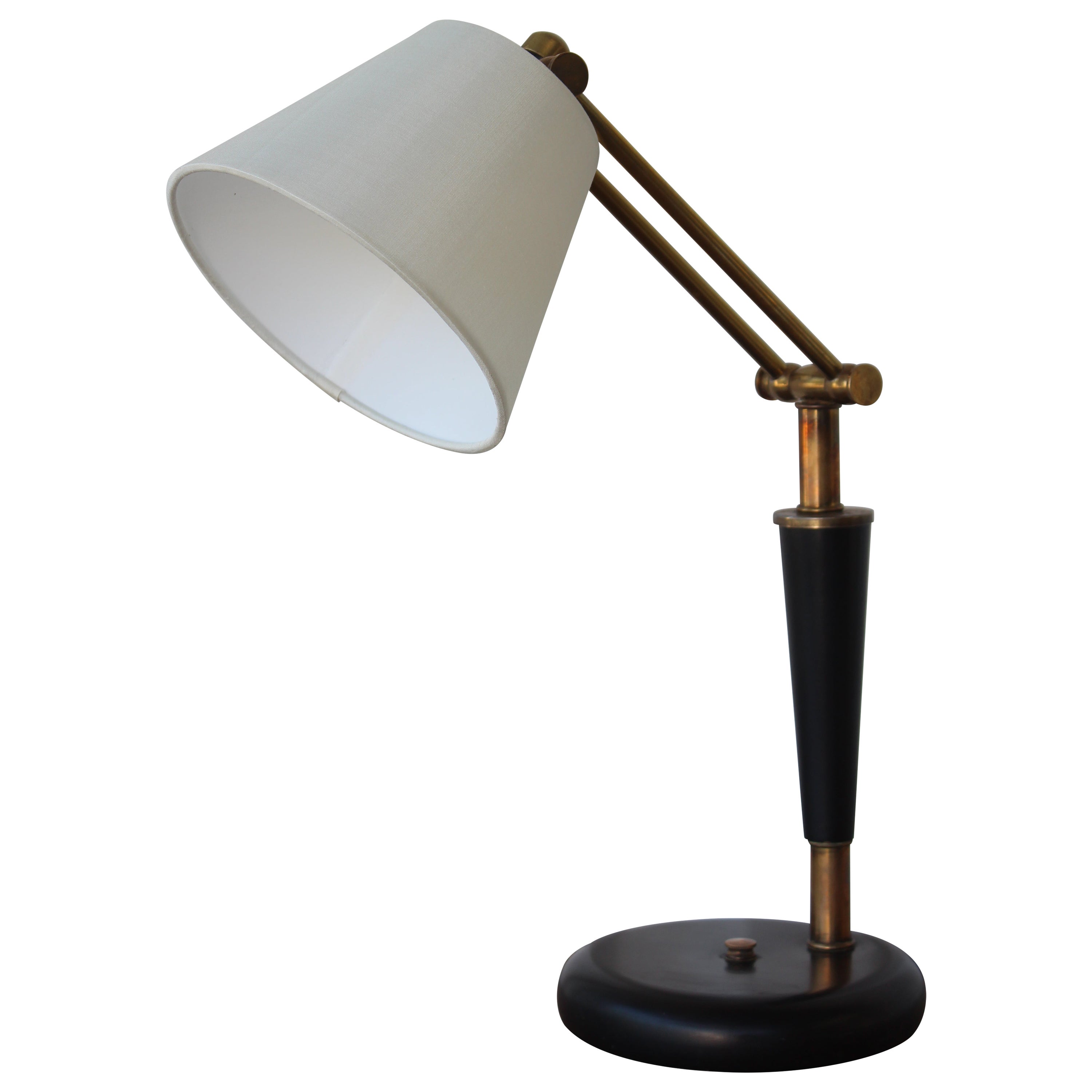 1950s Adjustable French Desk Lamp