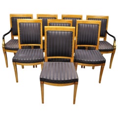 Century Furniture Co Capuan Biedermier-Esszimmerstühle mit Schlangenarm, 8er-Set