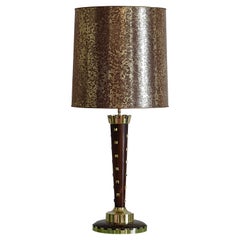 Genet & Michon Large French Art Deco Table Lamp, 1930-1936