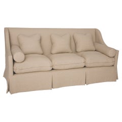 Slope Arm Sofa with Bolsters and Lumbar Pillows
