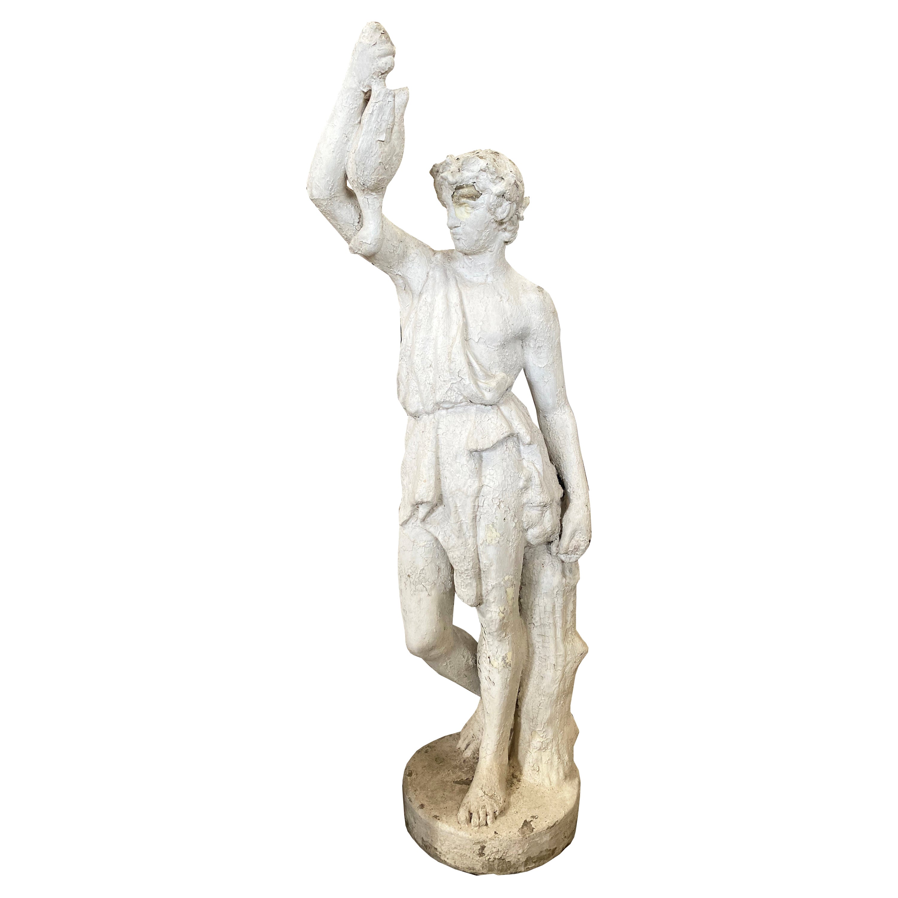 Late 19th Century French Statue of a Hunter For Sale