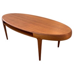 Teak Coffee Table by Johannes Andersen, Danish Design, Refinished