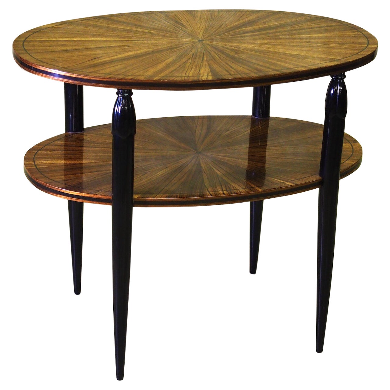 'Attributed to' Maurice Dufrene Oval Two-Tiered Table