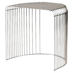 Silver Contemporary Side Table