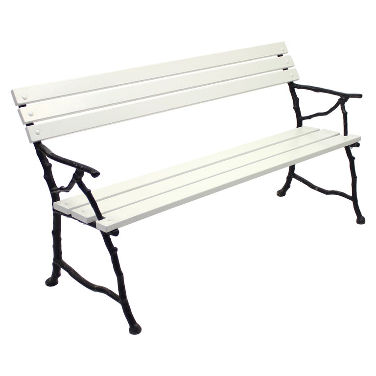 Swedish Cast Iron Garden Sofa, Ca 1900 For Sale at 1stDibs