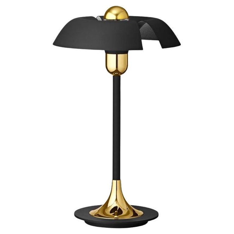 Black and Gold Contemporary Table Lamp