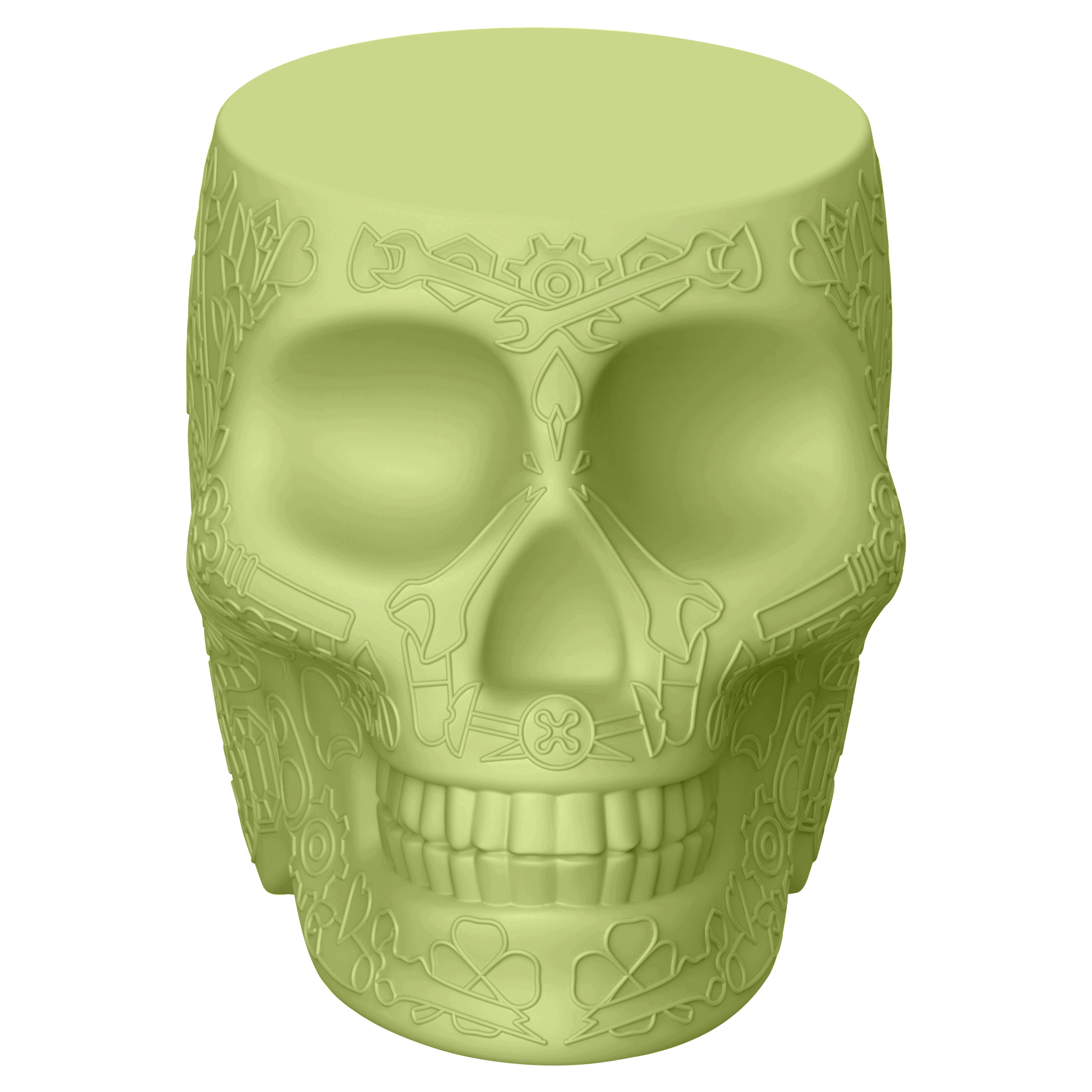 In Stock in Los Angeles, Green Mexico Skull Mini Portable Bank Charger