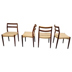 Set of 4 Vintage Palisander Dining Chairs, 1960s