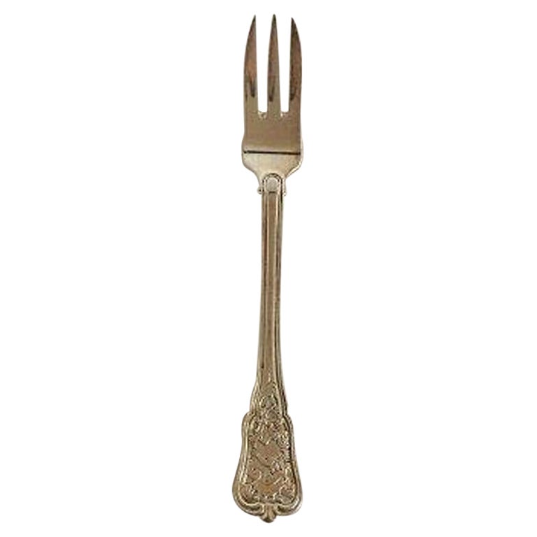 Anton Michelsen Rosenborg Sterling Silver Cake Fork For Sale