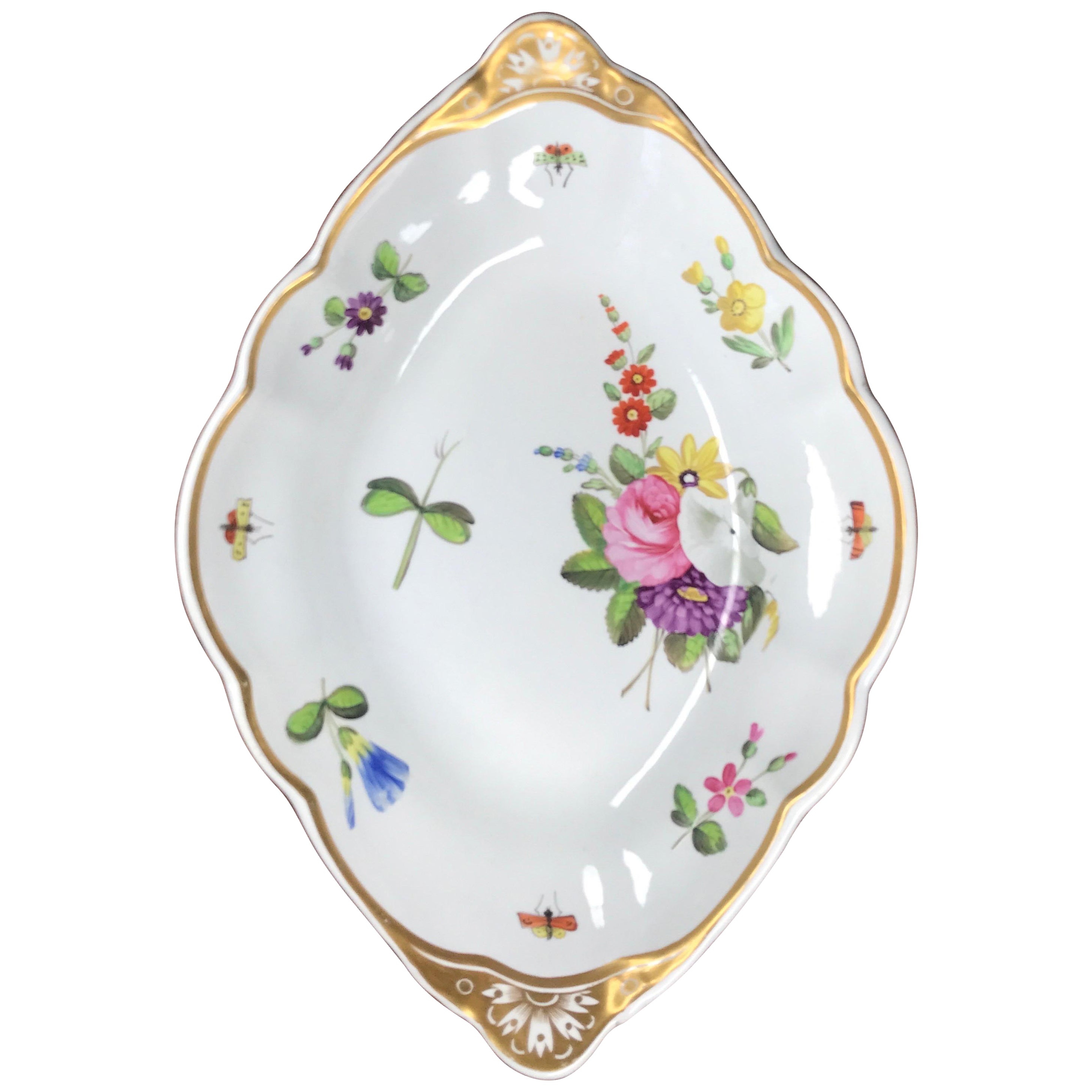 Rare Signed Spode Glazed Stoneware Covered Hexagonal Bowl For Sale at