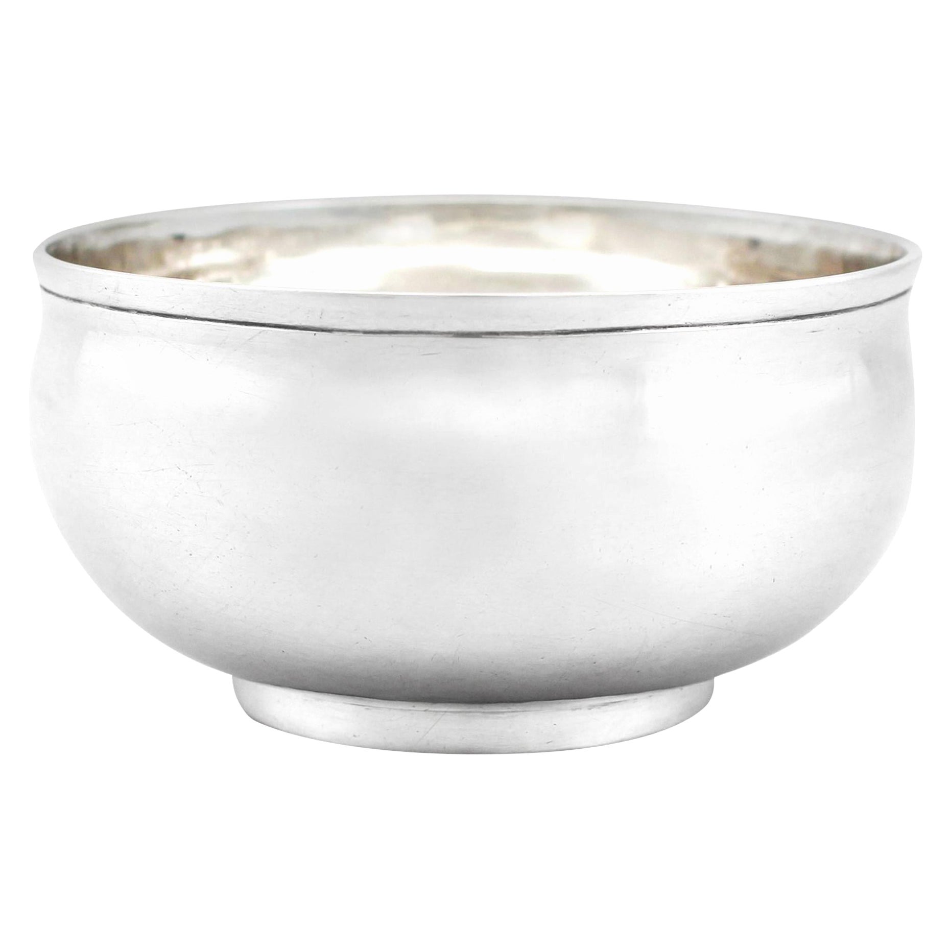 Antique George II Newcastle Sterling Silver Sugar Bowl For Sale