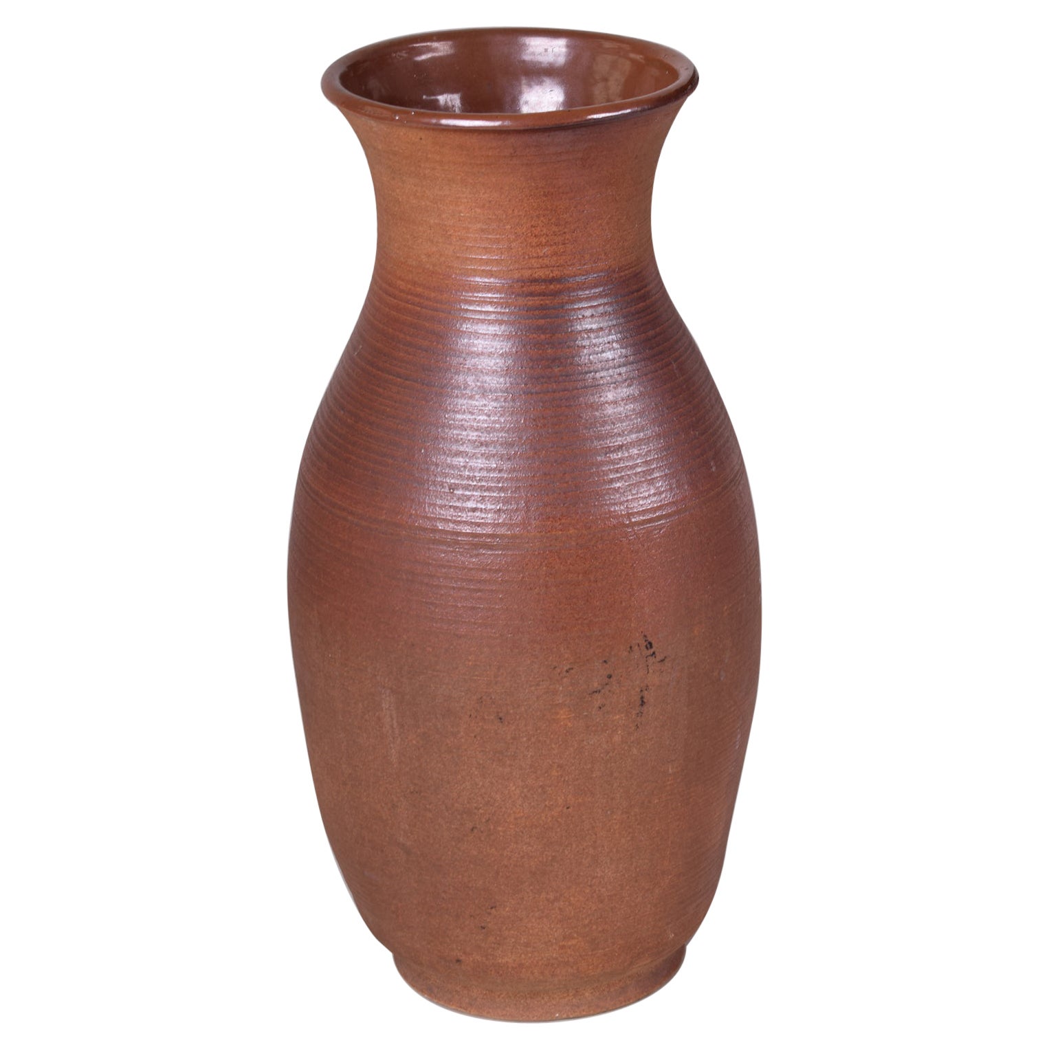 Keramikvase, hergestellt in Tschechien, Originalzustand, Mitte des Jahrhunderts im Angebot
