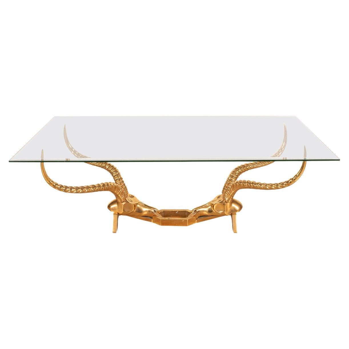 20th Century "Antelope" Coffee Table by Dikran Khoubesserian for Fondica, c.1970 For Sale