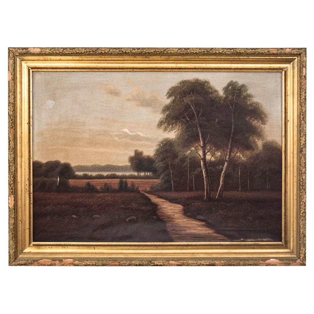 Painting "Road Between Meadows" For Sale