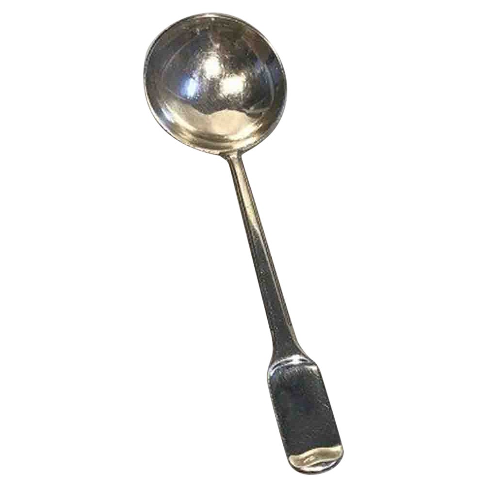 W & S. Sorensen Silver Old Danish Serving Spoon For Sale