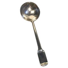 W & S. Sorensen Silver Old Danish Serving Spoon