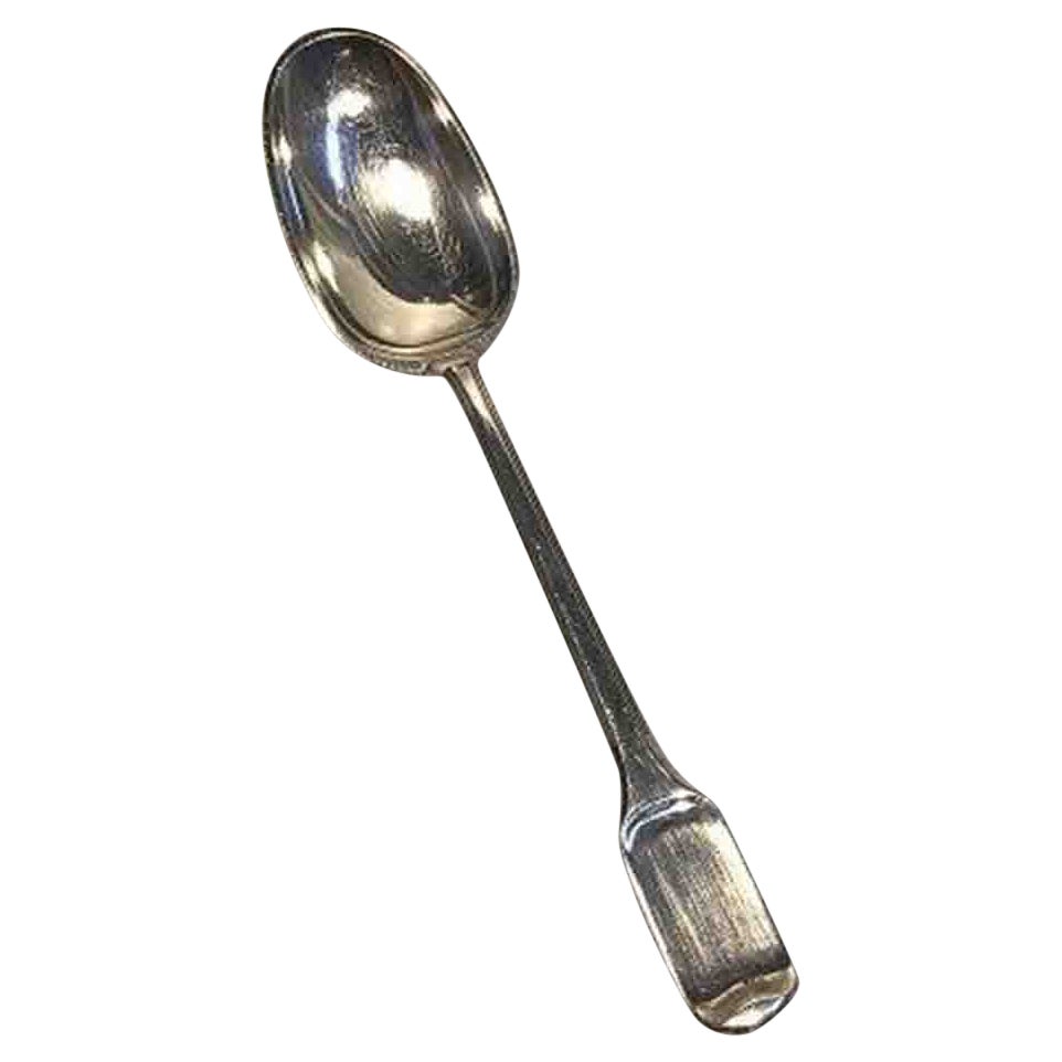 W & S. Sorensen Silver Old Danish Dessert Spoon For Sale