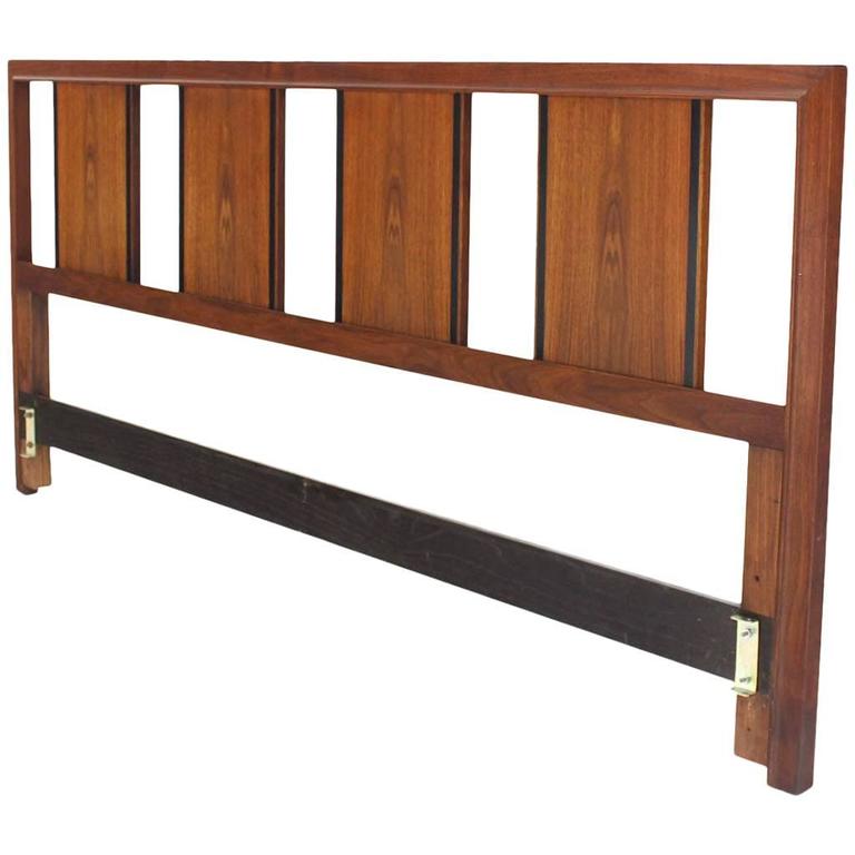 John Stuart King Size Walnut Headboard For Sale at 1stdibs