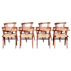 8 Grass Seated Dining Chairs by Mira Nakashima based on a G. Nakashima design