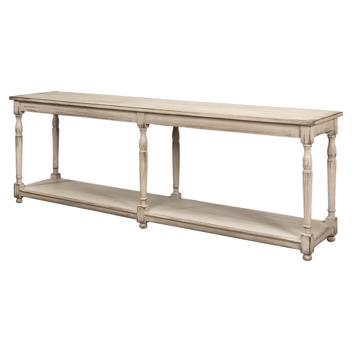 French Provincial Long Console For Sale